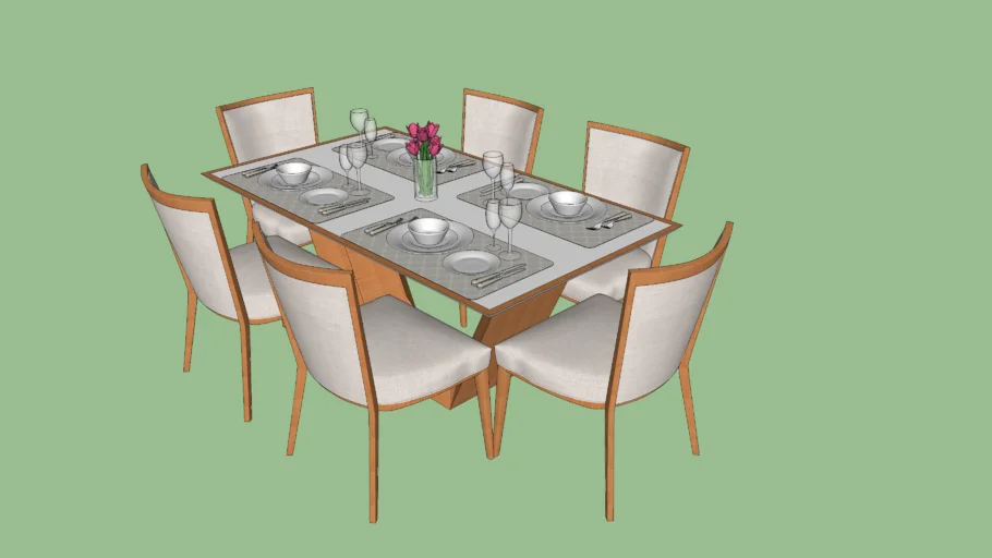 Mesa de Jantar Completa