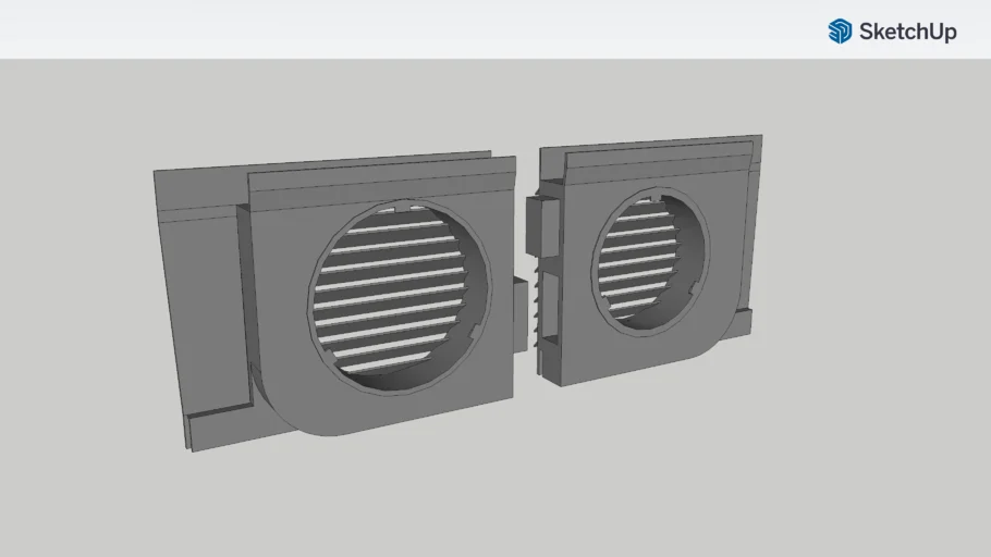 EcoFlow Wave 2 Air Vent split for 3D print
