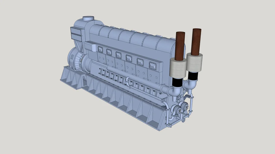Fairbanks Morse Locomotive Diesel Engine