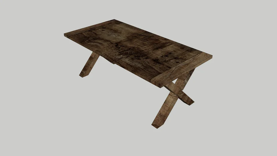 Rustic Dining Table | 3D Warehouse