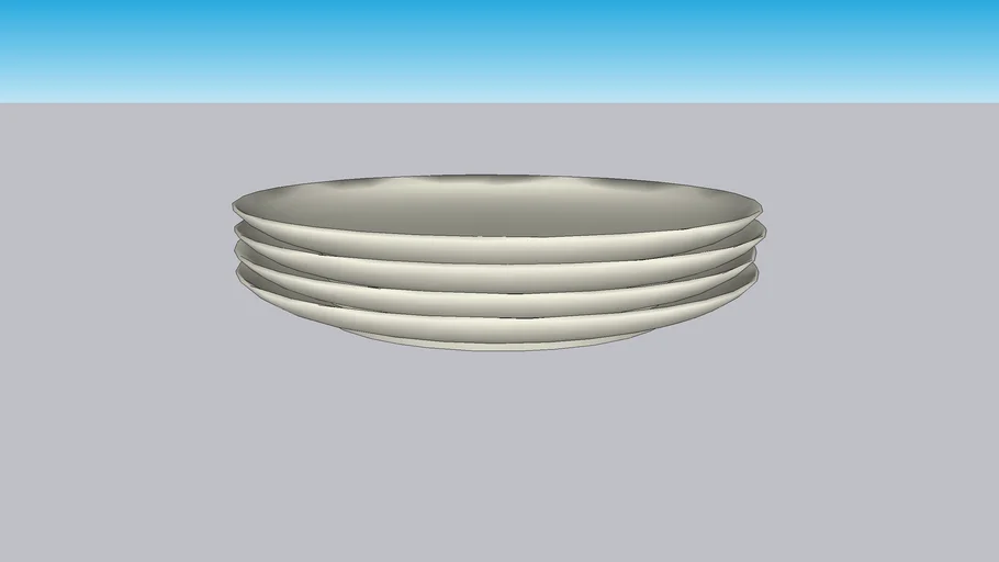 Plato brillante beige