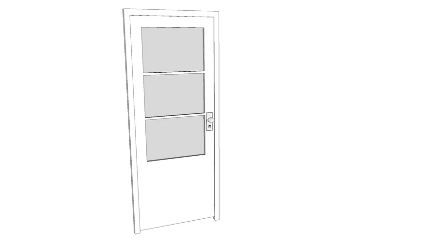 porta com vidro