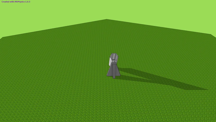 The toy rocket and simple rocket launcher. Uses springs.