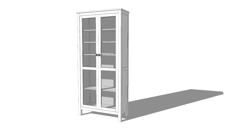 IKEA HEMNES Glass-door cabinet