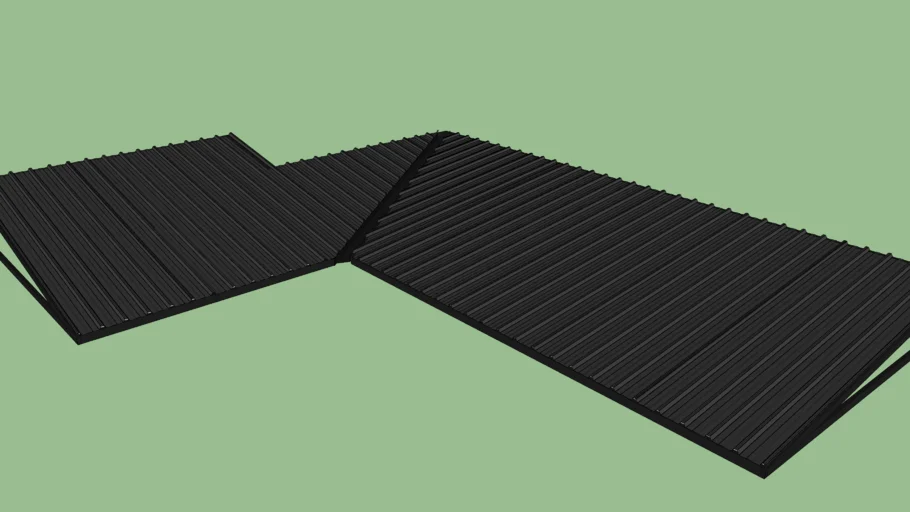 Steel roof / Techo de chapa trapesoidal