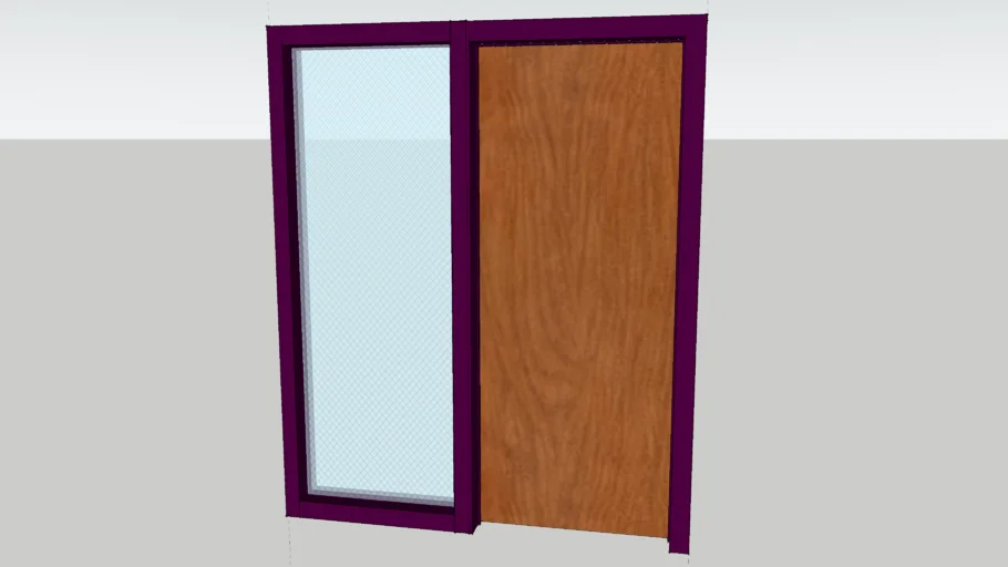 Office door with side window