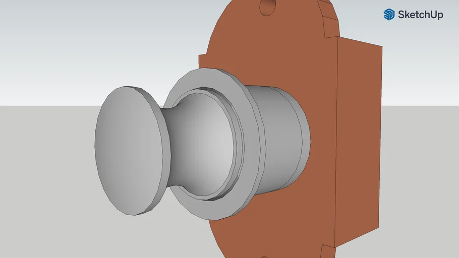 Hafele Push Lock and Knob