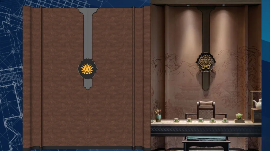 Wall panel designed