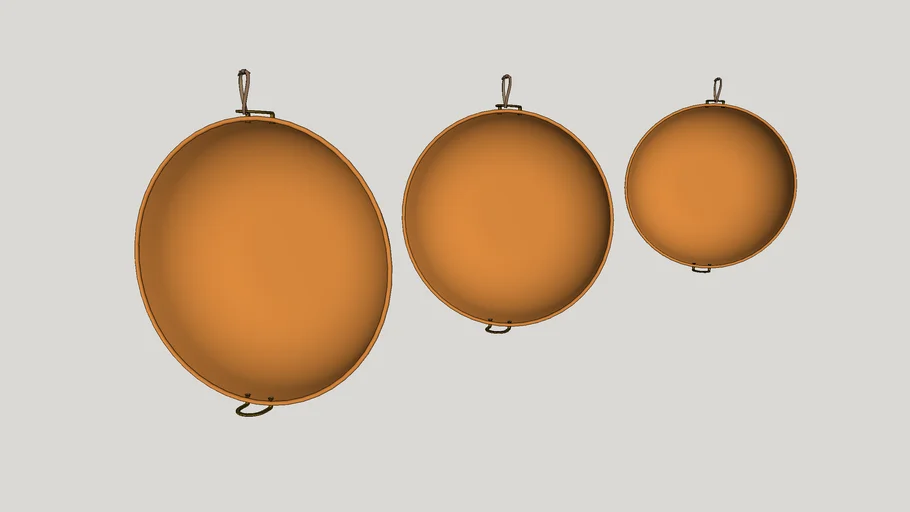 Utensílios de cozinha - Panelas de cobre