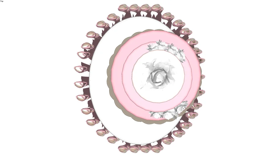 mesa bolo tule