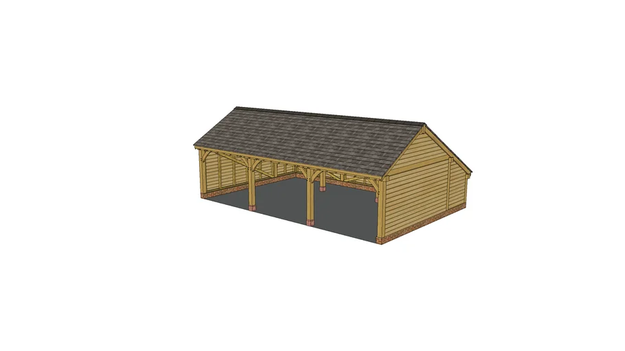 Oak Framed Garage
