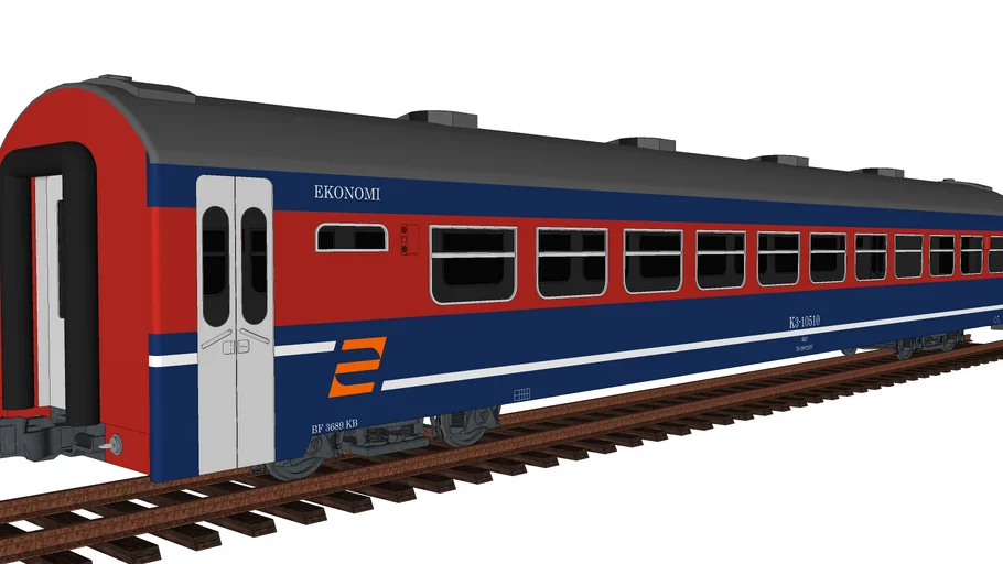 Economy Class Passenger Coach (Perumka Livery)