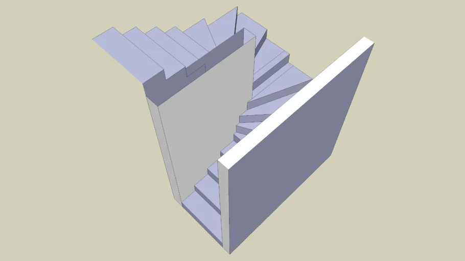 Staircase with U-Turn
