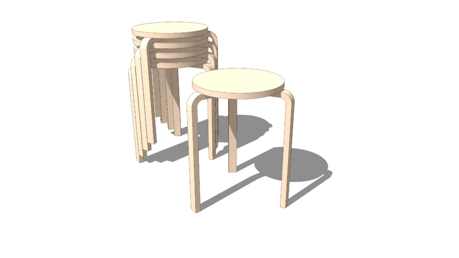 Alvar Aalto stacking table