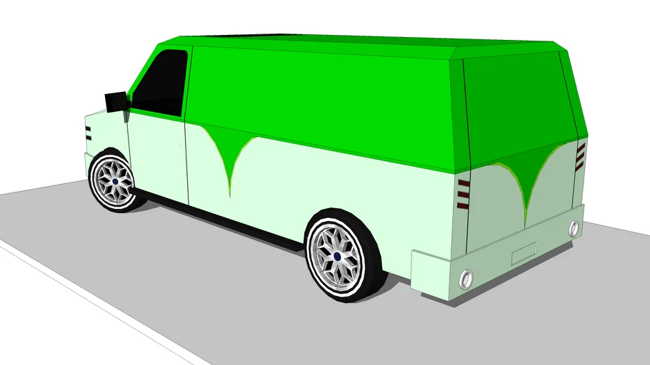 green mini van