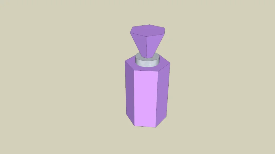 OLD GLASS SCENT BOTTLE.