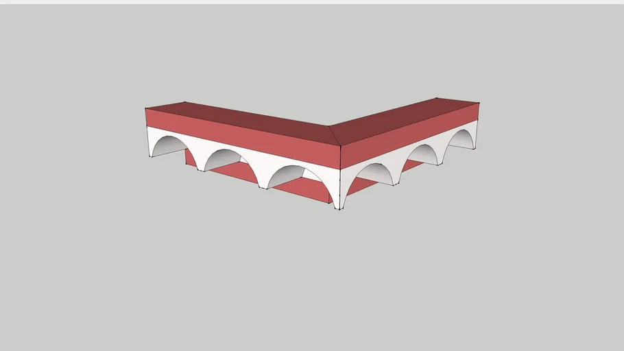 Génoise d'angle décor façade ( 40 cm )