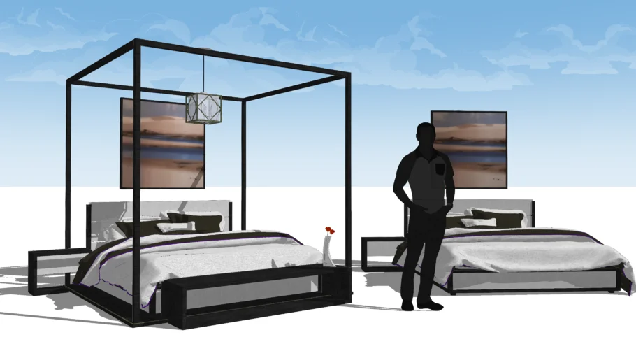 four poster bed