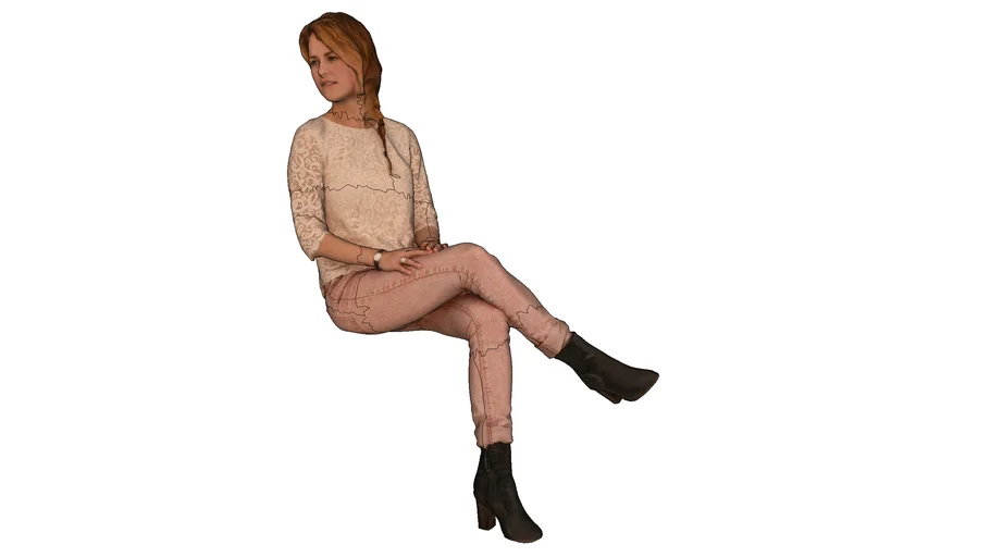 chica sentada 2