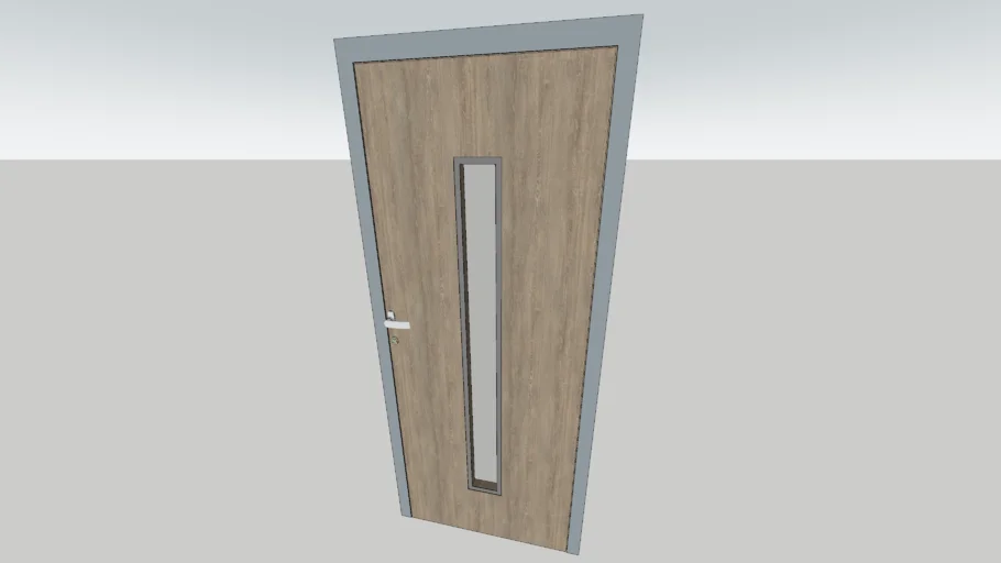 Vision panel office door | 3D Warehouse