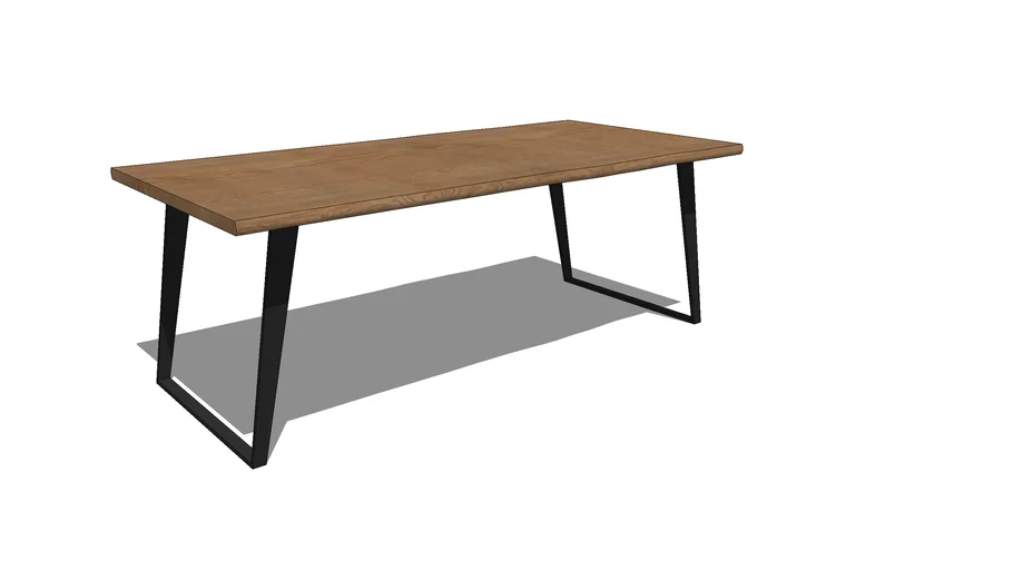 Crate and Barrel Yukon Natural 80" Dining Table