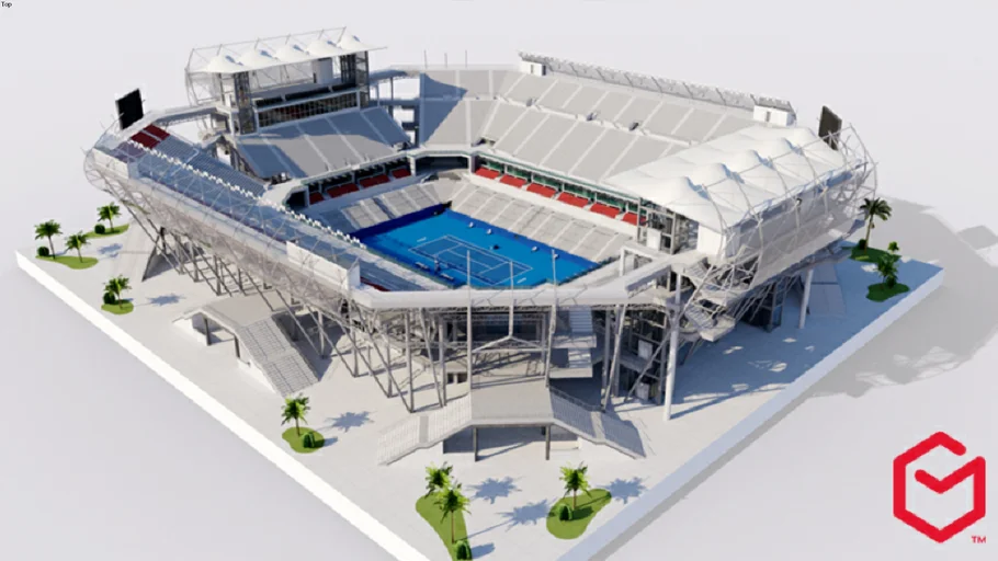 Arena GNP Seguros - Acapulco Mexico 3D model