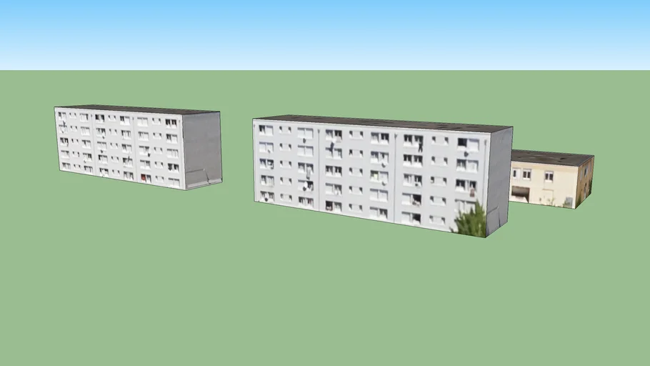 Gebouwen in Vaulx-en-Velin, Frankrijk