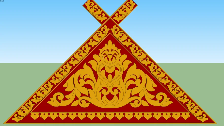 BIDAI SINGAP PENUH UNTUK MOTIF SINGAP BANGUNAN KHAS MELAYU RIAU By : Yuherman, YS