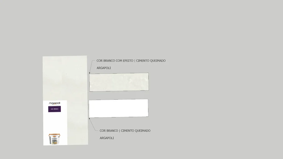 CIMENTO QUEIMADO COR BRANCO | ARGAPOLI