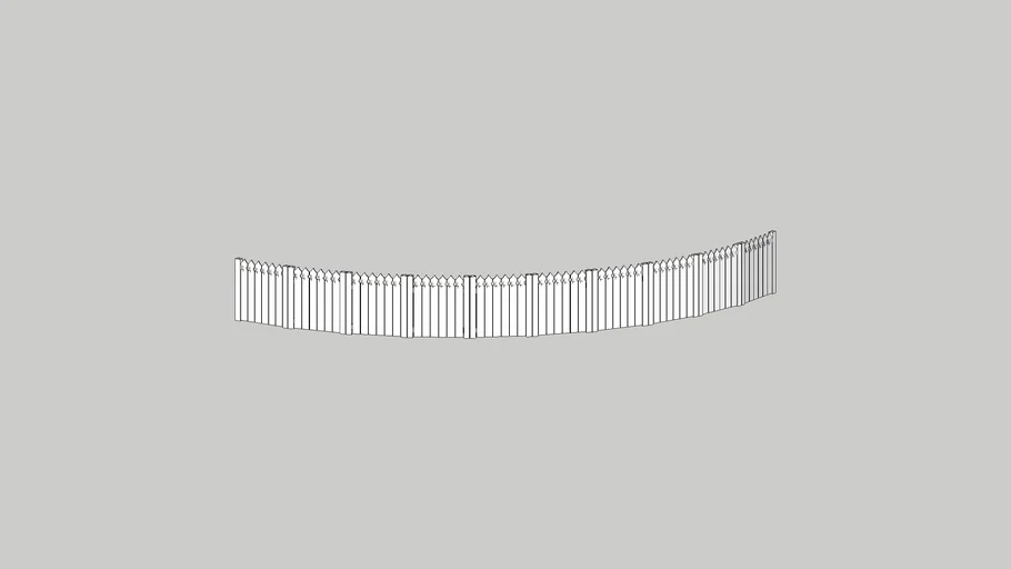 PICKET FENCE Curved for Pit