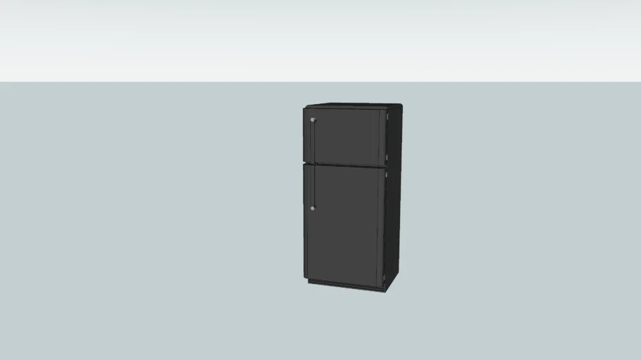 Modern Black Fridge