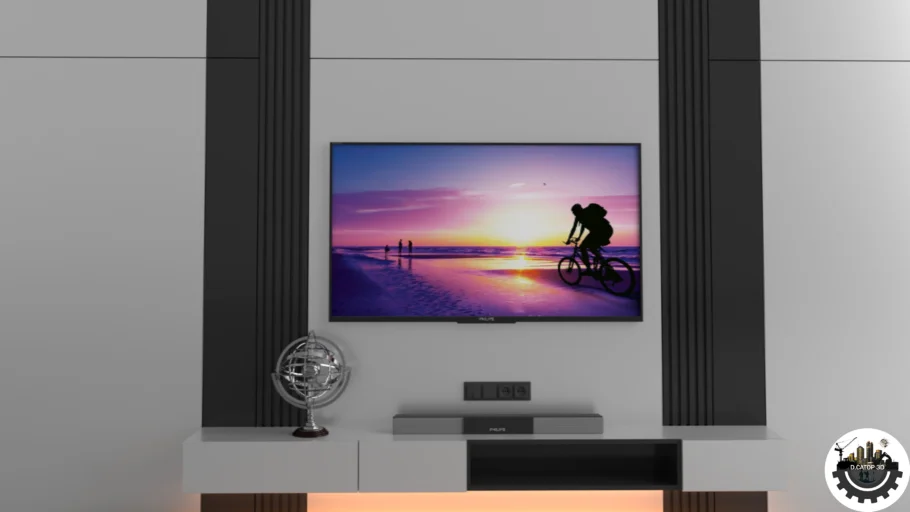 2 gabinete de TV Sketchup