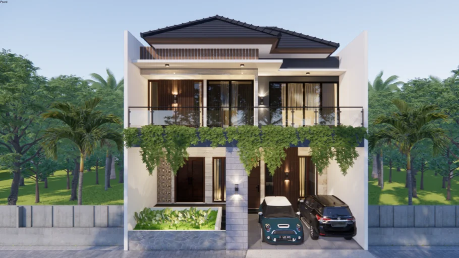 RUMAH MINIMALIS MODERN 10X15 M 2 LANTAI MEWAH
