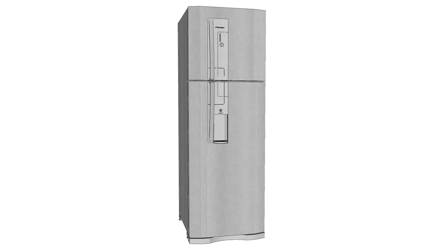 Refrigerador+Electrolux+Frost+Free+380L+Inox+(DW42X)