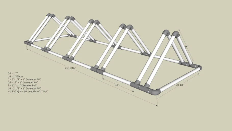 Triangle PVC Bike Rack