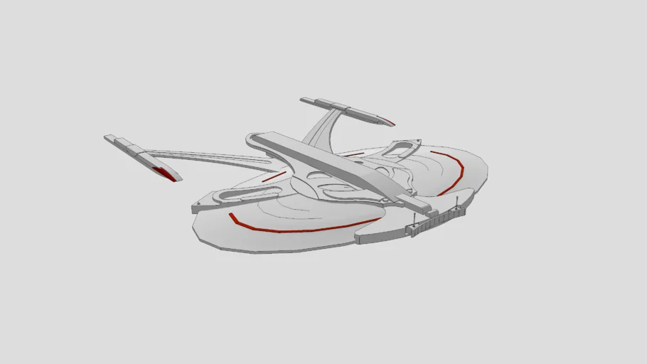 STAR TREK USS Enterprise (NCC-1701-J) 26th century redesign.