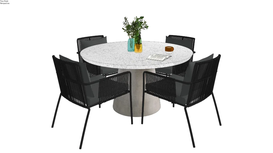 Arhaus - Edgewater Outdoor Terrazzo Dining Table