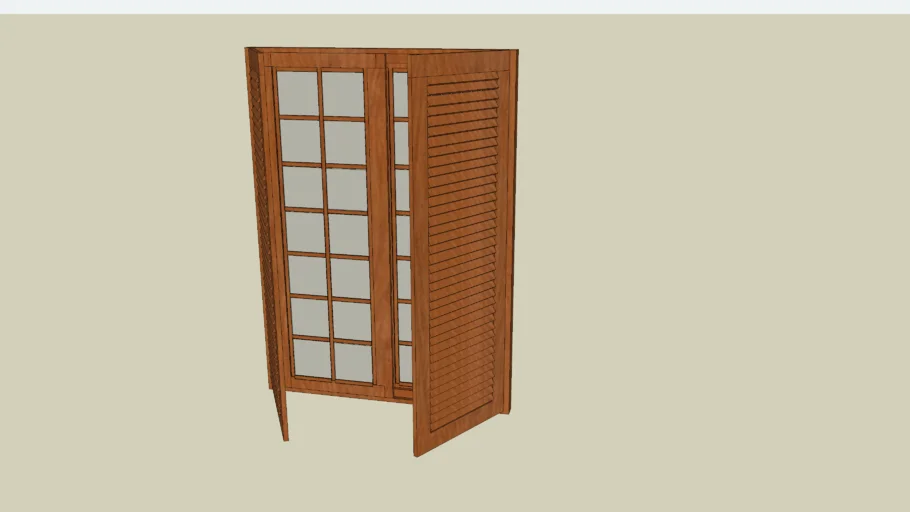 Puerta Ventana con Postigones
