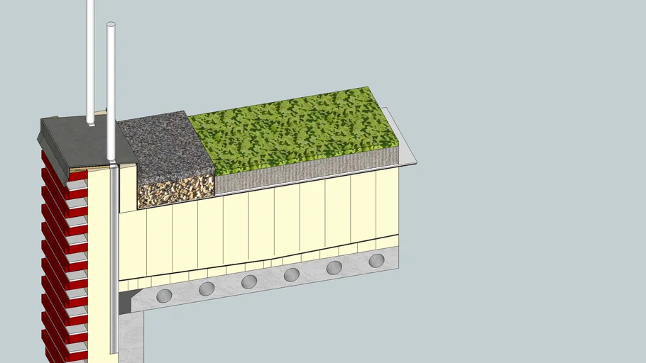 Detail - Green Roof & Parrapet
