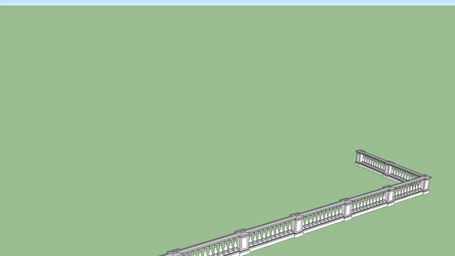 Neoclassical railing