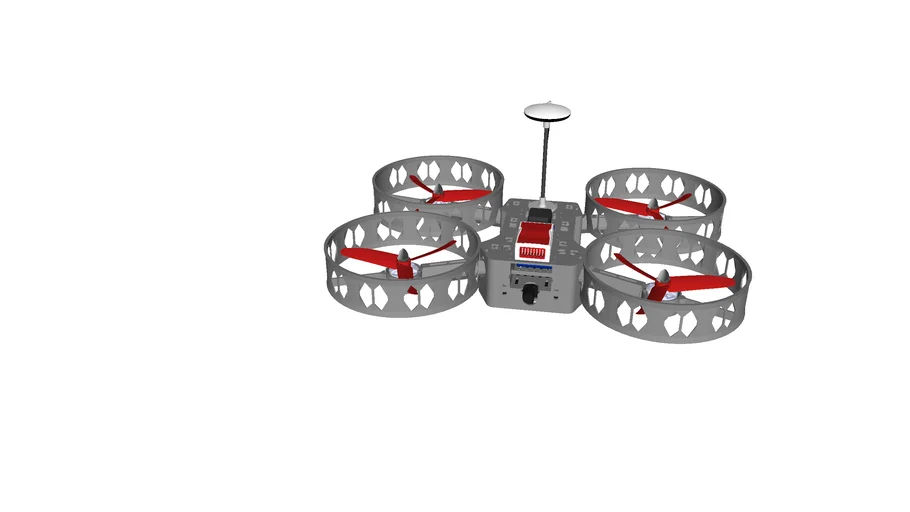 3D PRINTABLE QUADCOPTER ASSEMBLY-5040 PROPELLER - QBRAIN ESC - PROPELLER GUARDS