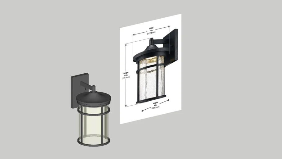 Lámpara arbotante LED / LED Wall Lamp: The Home Depot