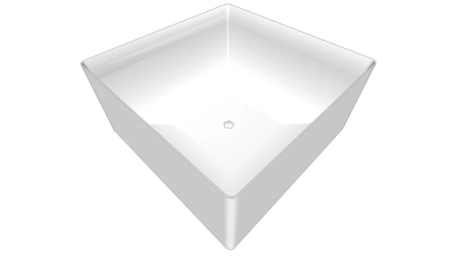 Banheira (Stand Alone) - Quadrada 120 x 120 x 55 -  COLACRIL