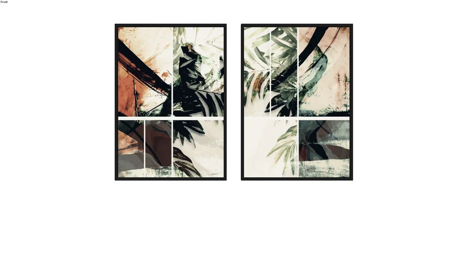 Quadros Vitral Abstrato I e II - Ammo Quadros