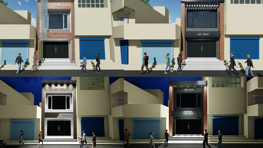 SHOP ELEVATION+COMMERCIAL SHOP