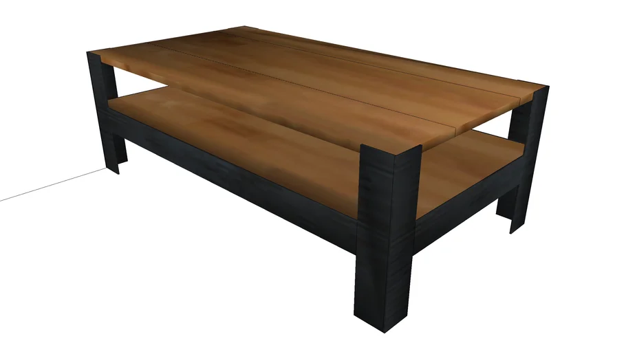 Coffee table wood/metal