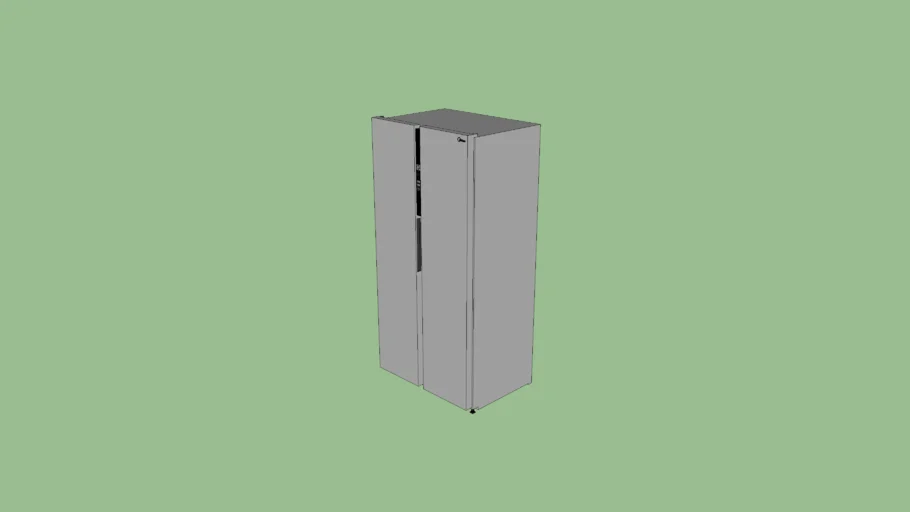 REFRIGERADOR SIDE BY SIDE 442L INVERTER COR INOX CONECTADA MIDEA