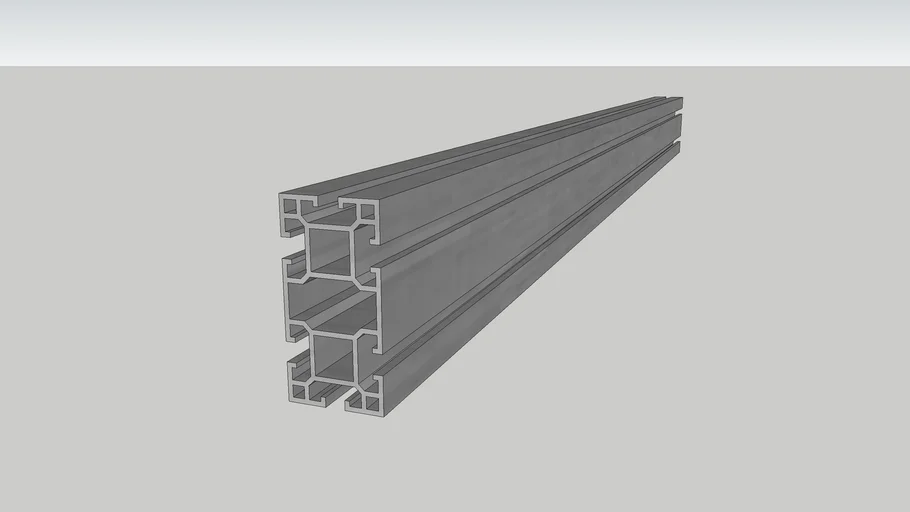 Perfil de aluminio 40x80
