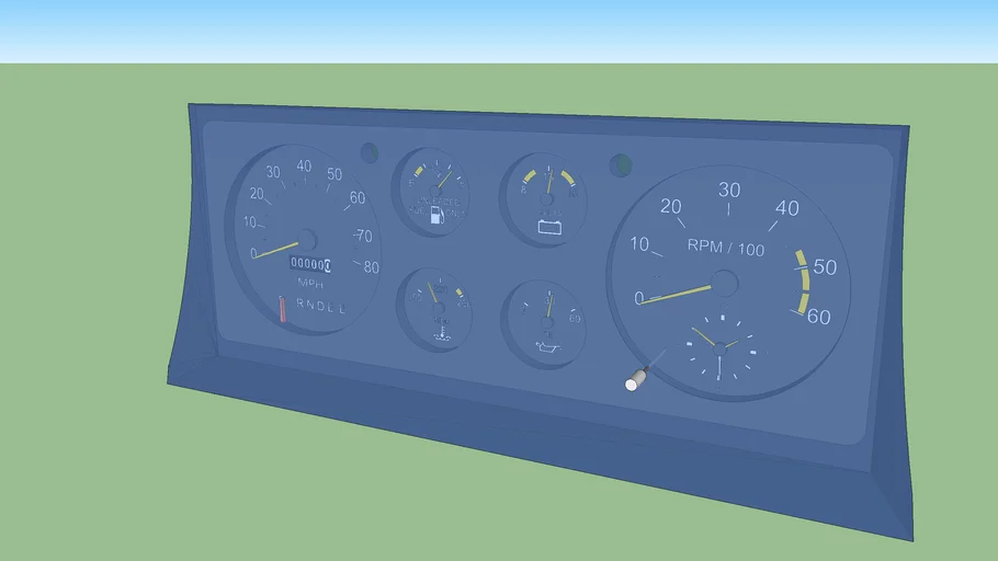1978 El Camino gauge cluster