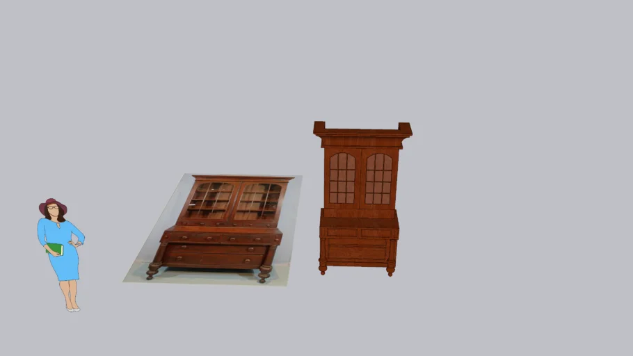 American Empire Secretary Desk